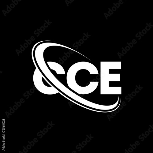 CCE logo. CCE letter. CCE letter logo design. Intitials CCE logo linked with circle and uppercase monogram logo. CCE typography for technology, business and real estate brand. photo