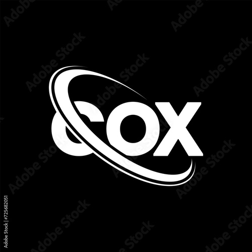 COX logo. COX letter. COX letter logo design. Initials COX logo linked with circle and uppercase monogram logo. COX typography for technology, business and real estate brand.