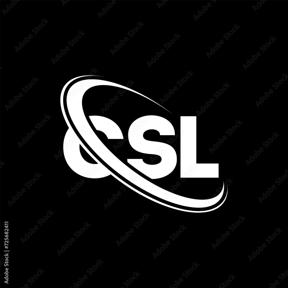 CSL logo. CSL letter. CSL letter logo design. Initials CSL logo linked