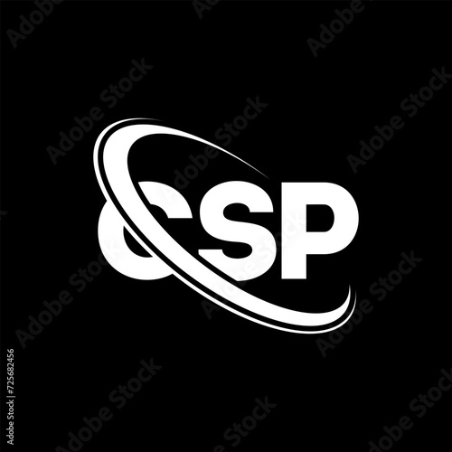 CSP logo. CSP letter. CSP letter logo design. Initials CSP logo linked with circle and uppercase monogram logo. CSP typography for technology, business and real estate brand.