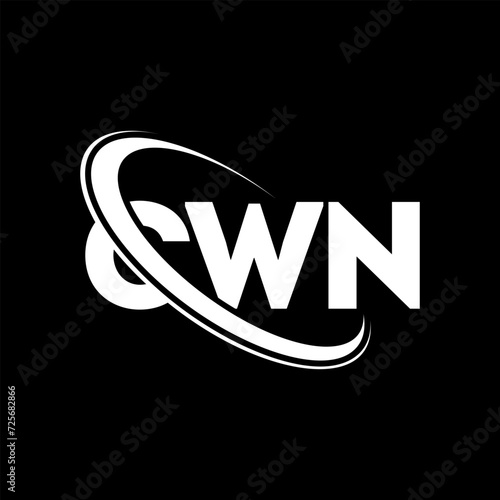 CWN logo. CWN letter. CWN letter logo design. Initials CWN logo linked with circle and uppercase monogram logo. CWN typography for technology, business and real estate brand.