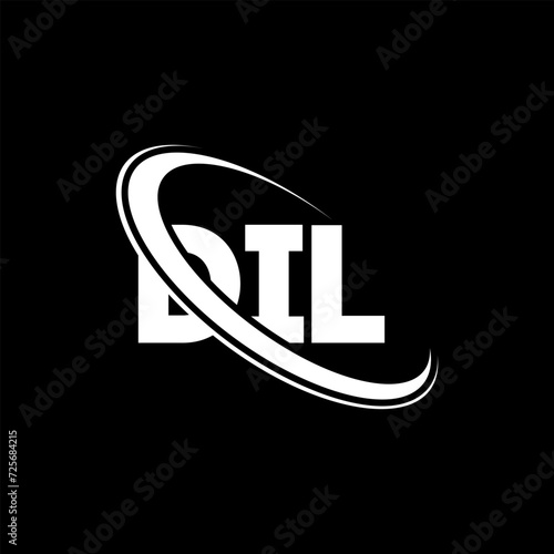 DIL logo. DIL letter. DIL letter logo design. Initials DIL logo linked with circle and uppercase monogram logo. DIL typography for technology, business and real estate brand. photo
