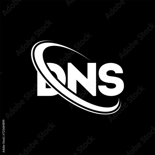DNS logo. DNS letter. DNS letter logo design. Initials DNS logo linked with circle and uppercase monogram logo. DNS typography for technology, business and real estate brand.