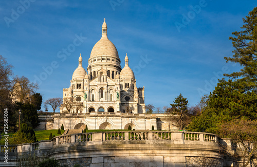 The Basilica of the Sacred Heart of Montmartre in Paris, France