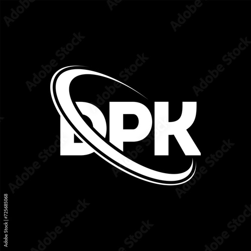 DPK logo. DPK letter. DPK letter logo design. Initials DPK logo linked with circle and uppercase monogram logo. DPK typography for technology, business and real estate brand.