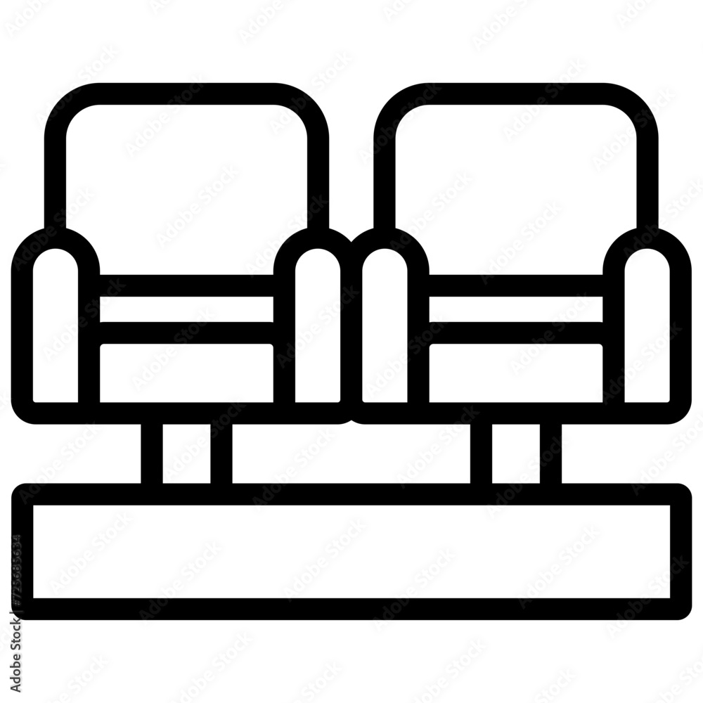 cinema icon illustration design with outline cinema icon illustration design with outline