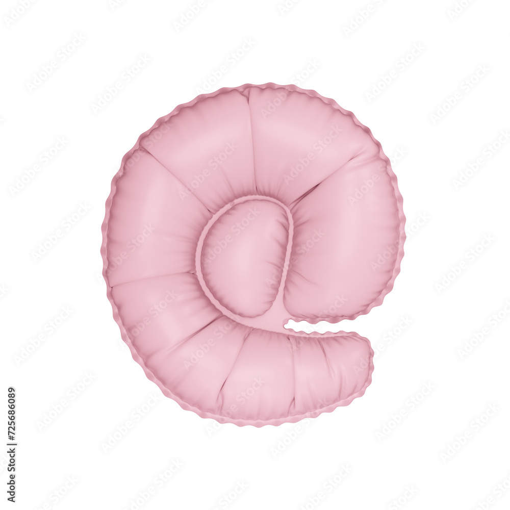 3D marshmallow pink color helium balloon 3D marshmallow pink color helium balloon