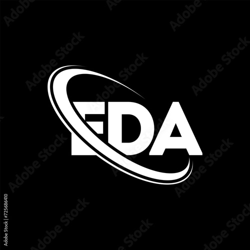 EDA logo. EDA letter. EDA letter logo design. Initials EDA logo linked with circle and uppercase monogram logo. EDA typography for technology, business and real estate brand.