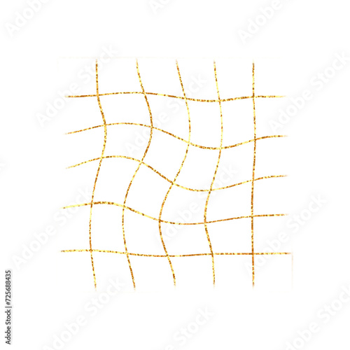 golden glitter grid shape retsro style photo