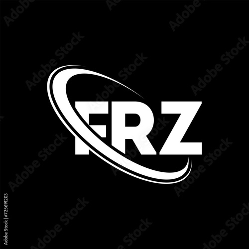 FRZ logo. FRZ letter. FRZ letter logo design. Initials FRZ logo linked with circle and uppercase monogram logo. FRZ typography for technology, business and real estate brand.