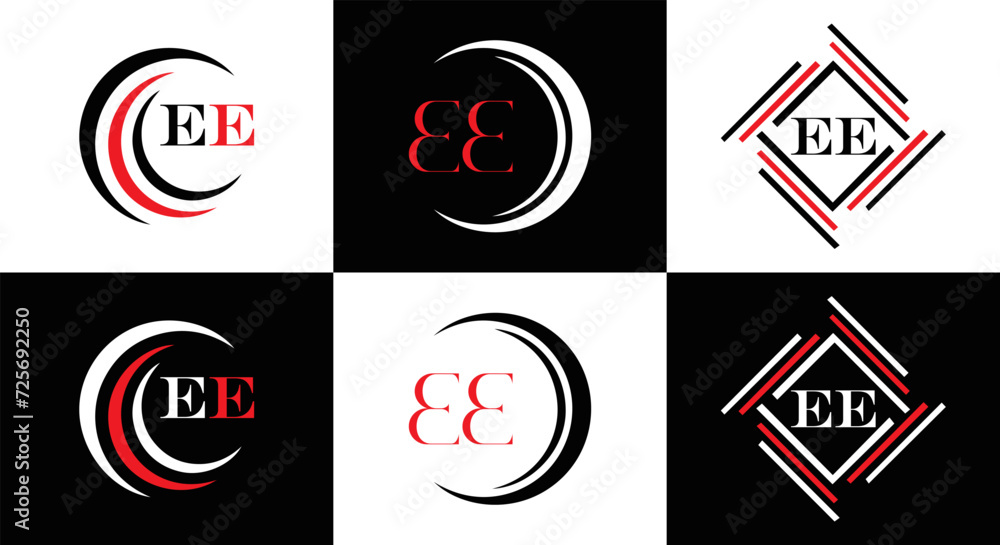 EE logo. E E design. WhitE EE letter. EE, E E letter logo SET design. Initial letter EE linked circle uppercase monogram logo. E E letter logo SET vector design. EE letter logo design
EE logo. E E design. WhitE EE letter. EE, E E letter logo SET design. Initial letter EE linked circle uppercase monogram logo. E E letter logo SET vector design. EE letter logo design
