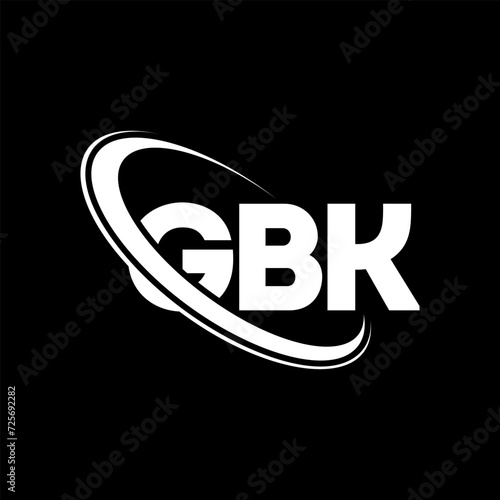 GBK logo. GBK letter. GBK letter logo design. Intitials GBK logo linked with circle and uppercase monogram logo. GBK typography for technology, business and real estate brand.