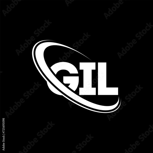 GIL logo. GIL letter. GIL letter logo design. Initials GIL logo linked with circle and uppercase monogram logo. GIL typography for technology, business and real estate brand.