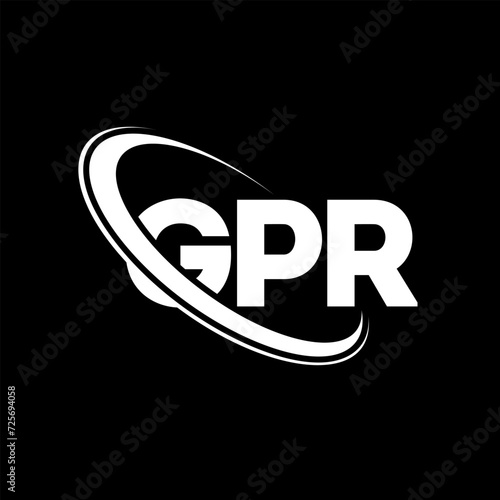 GPR logo. GPR letter. GPR letter logo design. Initials GPR logo linked with circle and uppercase monogram logo. GPR typography for technology, business and real estate brand.