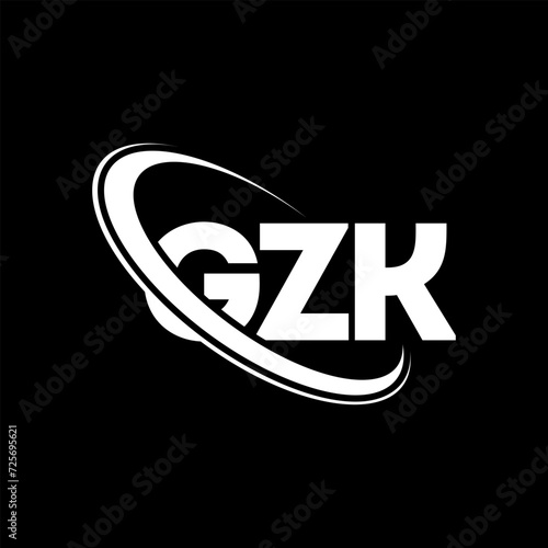GZK logo. GZK letter. GZK letter logo design. Initials GZK logo linked with circle and uppercase monogram logo. GZK typography for technology, business and real estate brand.