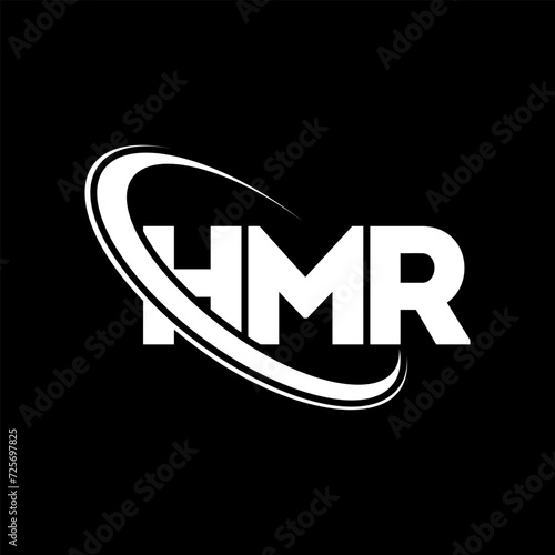 HMR logo. HMR letter. HMR letter logo design. Initials HMR logo linked with circle and uppercase monogram logo. HMR typography for technology, business and real estate brand.