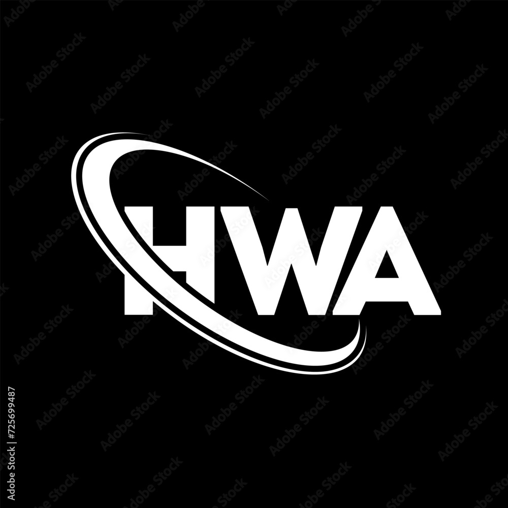 HWA logo. HWA letter. HWA letter logo design. Initials HWA logo linked with circle and uppercase monogram logo. HWA typography for technology, business and real estate brand. HWA logo. HWA letter. HWA letter logo design. Initials HWA logo linked with circle and uppercase monogram logo. HWA typography for technology, business and real estate brand.