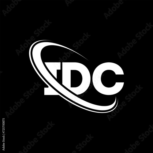 IDC logo. IDC letter. IDC letter logo design. Initials IDC logo linked with circle and uppercase monogram logo. IDC typography for technology, business and real estate brand. photo