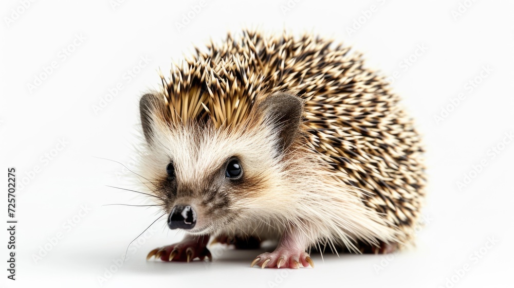 Fototapeta premium A small hedge sitting on top of a white surface. Perfect for adding a touch of nature to any design