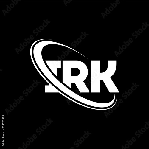 IRK logo. IRK letter. IRK letter logo design. Initials IRK logo linked with circle and uppercase monogram logo. IRK typography for technology, business and real estate brand.