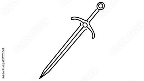 sword icon. Vector illustration EPS 10