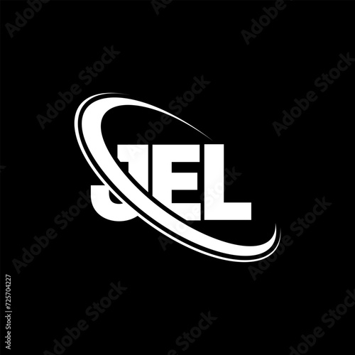JEL logo. JEL letter. JEL letter logo design. Initials JEL logo linked with circle and uppercase monogram logo. JEL typography for technology, business and real estate brand.