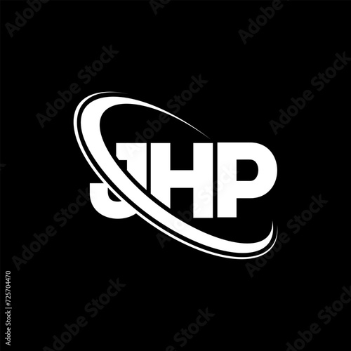 JHP logo. JHP letter. JHP letter logo design. Initials JHP logo linked with circle and uppercase monogram logo. JHP typography for technology, business and real estate brand.