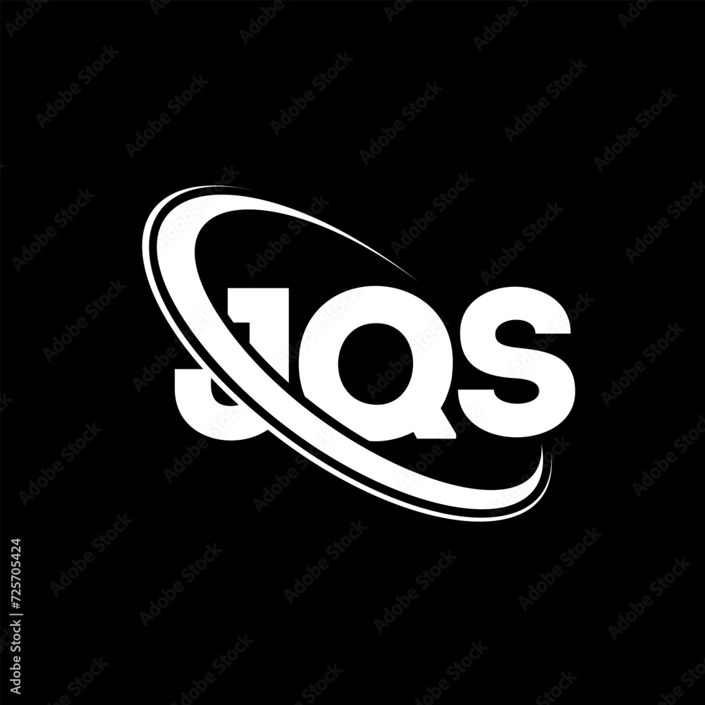 Obraz premium JQS logo. JQS letter. JQS letter logo design. Initials JQS logo linked with circle and uppercase monogram logo. JQS typography for technology, business and real estate brand.