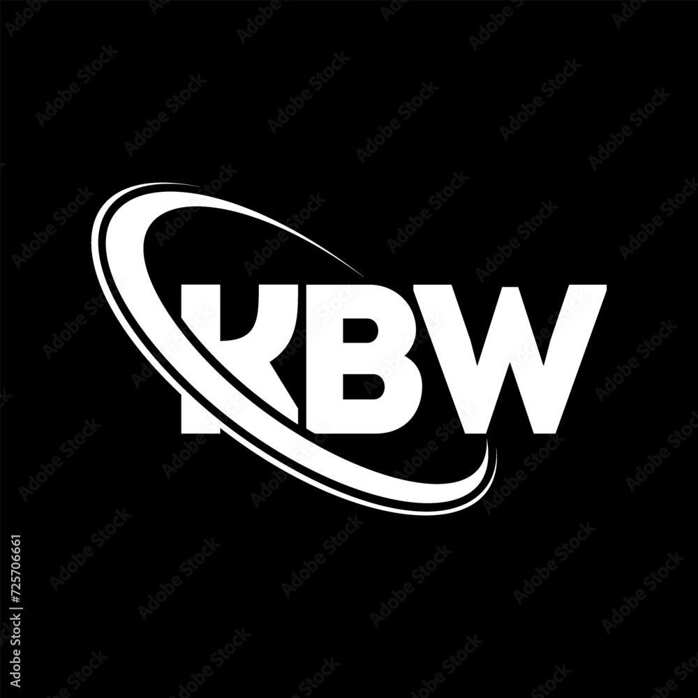 KBW logo. KBW letter. KBW letter logo design. Intitials KBW logo linked with circle and uppercase monogram logo. KBW typography for technology, business and real estate brand.