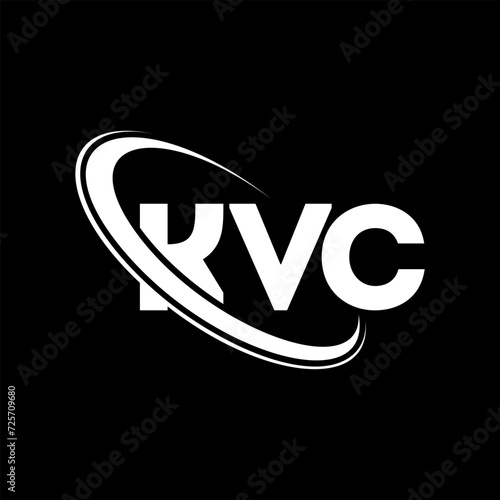 KVC logo. KVC letter. KVC letter logo design. Initials KVC logo linked with circle and uppercase monogram logo. KVC typography for technology, business and real estate brand. photo