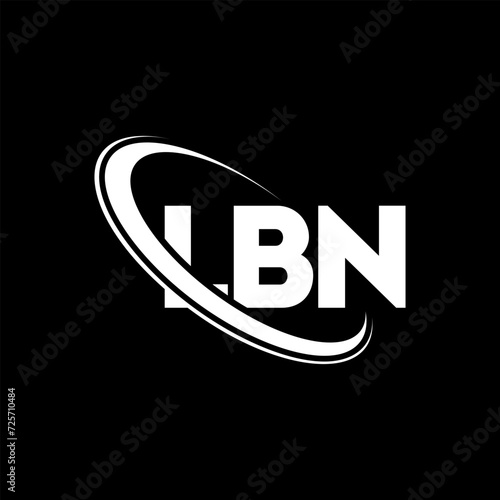 LBN logo. LBN letter. LBN letter logo design. Intitials LBN logo linked with circle and uppercase monogram logo. LBN typography for technology, business and real estate brand.