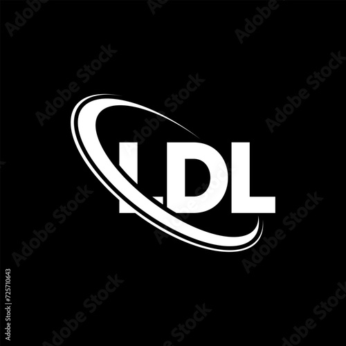LDL logo. LDL letter. LDL letter logo design. Initials LDL logo linked with circle and uppercase monogram logo. LDL typography for technology, business and real estate brand.