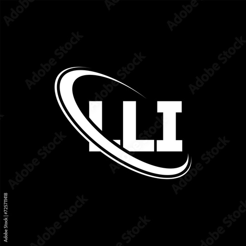 LLI logo. LLI letter. LLI letter logo design. Initials LLI logo linked with circle and uppercase monogram logo. LLI typography for technology, business and real estate brand. photo