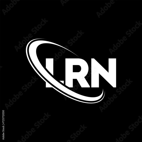 LRN logo. LRN letter. LRN letter logo design. Initials LRN logo linked with circle and uppercase monogram logo. LRN typography for technology, business and real estate brand.