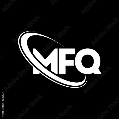MFQ logo. MFQ letter. MFQ letter logo design. Initials MFQ logo linked with circle and uppercase monogram logo. MFQ typography for technology, business and real estate brand.