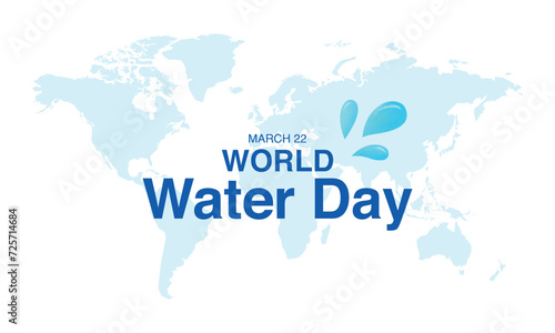 World water day. water day design for social media post, Globe Concept design for banner poster.