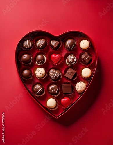 heart shaped chocolate candies