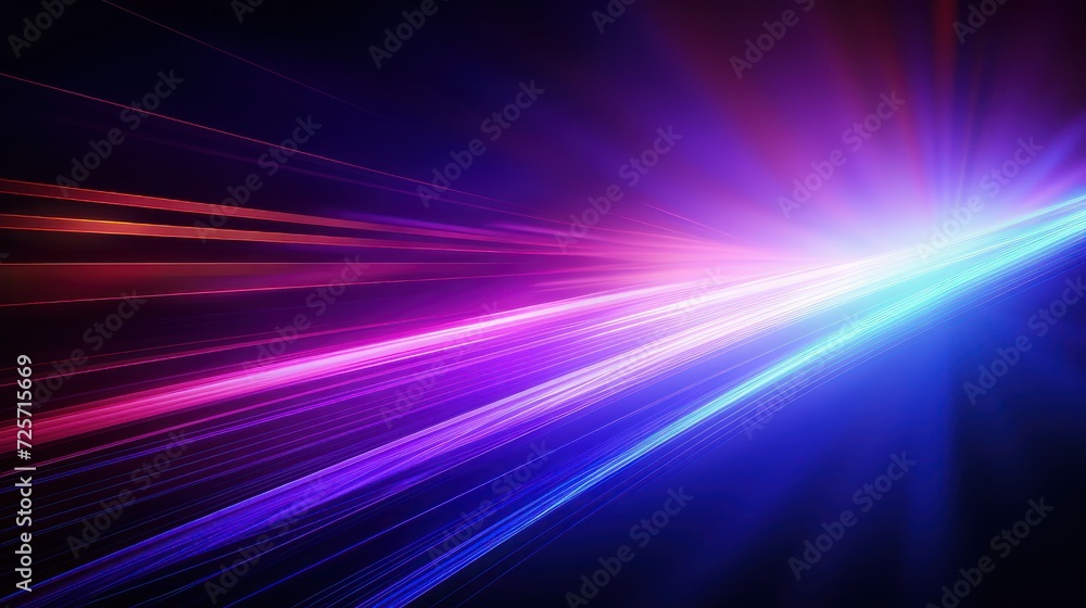 Abstract futuristic neon background, Ultraviolet spectrum. Cyber space. Futuristic wallpaper with isolated. Generative AI	