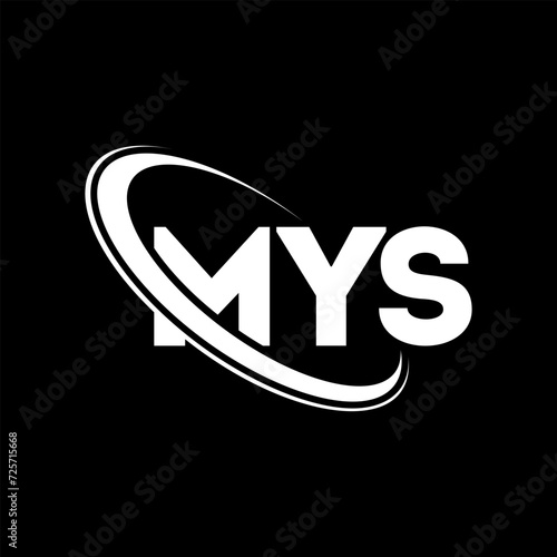 MYS logo. MYS letter. MYS letter logo design. Initials MYS logo linked with circle and uppercase monogram logo. MYS typography for technology, business and real estate brand.