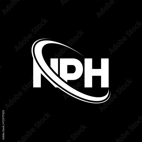 NPH logo. NPH letter. NPH letter logo design. Initials NPH logo linked with circle and uppercase monogram logo. NPH typography for technology, business and real estate brand. photo