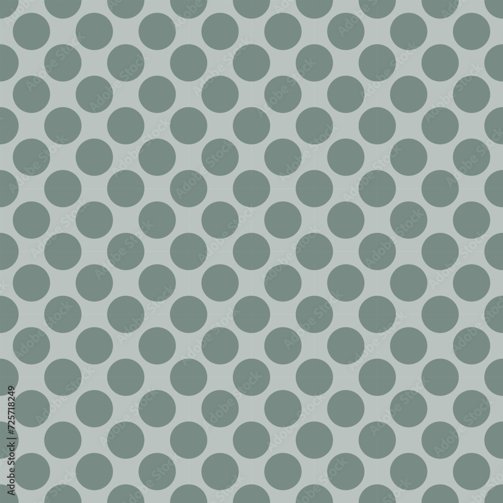 Seamless vector pattern dot circle illustrator balance dot circle cute gray green background color dot circle green pastel wallpaper.
