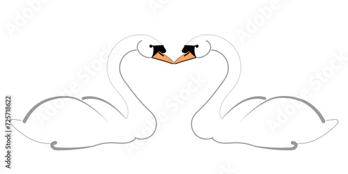 Schwäne, Herz, Liebe, pure