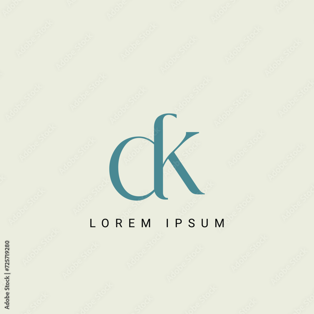 Alphabet KD and DK illustration monogram vector logo template Alphabet KD and DK illustration monogram vector logo template
