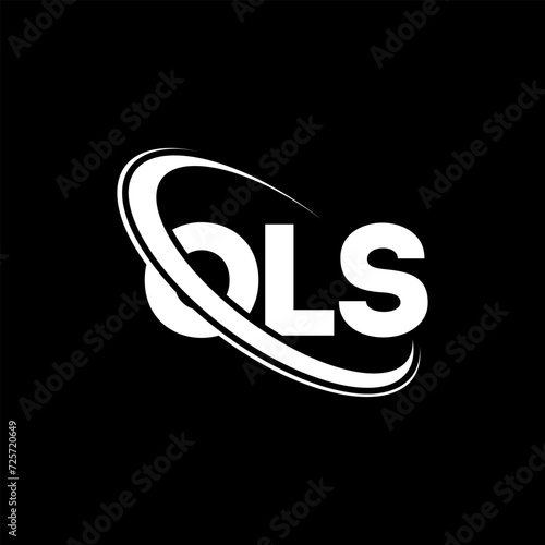 OLS logo. OLS letter. OLS letter logo design. Initials OLS logo linked with circle and uppercase monogram logo. OLS typography for technology, business and real estate brand.