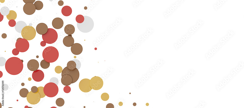 Multicolored confetti on white Multicolored confetti on white