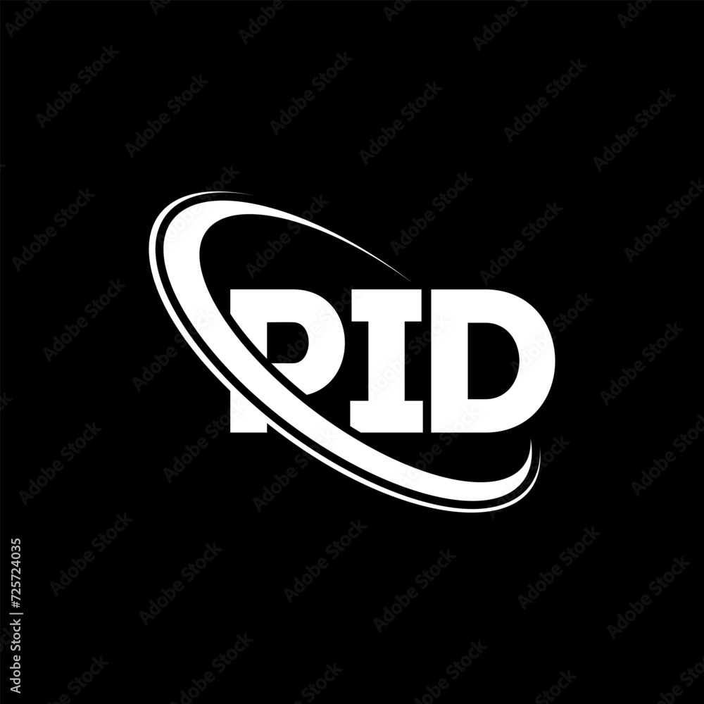 PID logo. PID letter. PID letter logo design. Initials PID logo linked with circle and uppercase monogram logo. PID typography for technology, business and real estate brand.