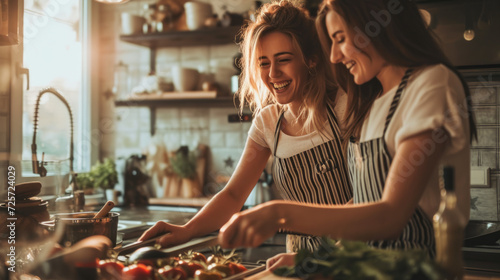 The kitchen becomes a haven of happiness as women, surrounded by the warmth of friendship, laugh and smile together, sharing stories and love © DJSPIDA FOTO
