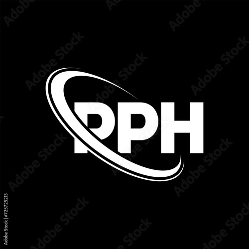 PPH logo. PPH letter. PPH letter logo design. Initials PPH logo linked with circle and uppercase monogram logo. PPH typography for technology, business and real estate brand.