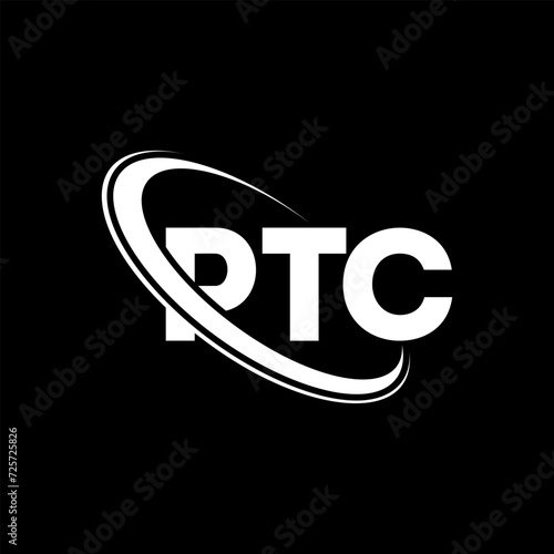 PTC logo. PTC letter. PTC letter logo design. Initials PTC logo linked with circle and uppercase monogram logo. PTC typography for technology, business and real estate brand.