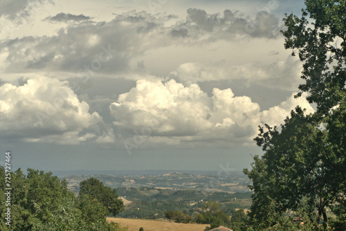landscape with clouds